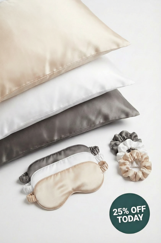 Satin Sleep Trio | Pillowcase, Mask & Scrunchie